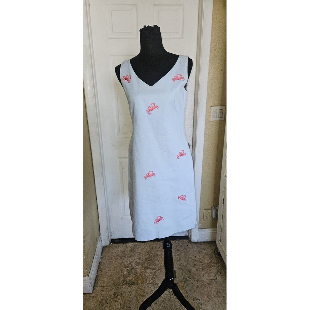 C J Laing Cotton Dress Libster Dress Blu Size 6